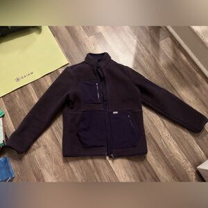 Figs Deep Purple Fleece Jacket
